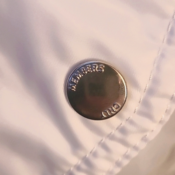 Members Only White Satin 3/4 Length - Picture 4 of 12